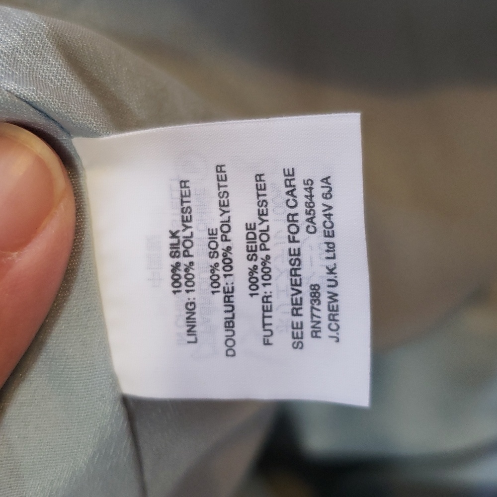 RARE, NWOT J.Crew Collection Rati Monkey A-line Silk Skirt, Size 12 - Picture 7 of 11